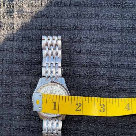 Vellaccio silver Chronograph Watch Blue Accents - Picture 5 of 5